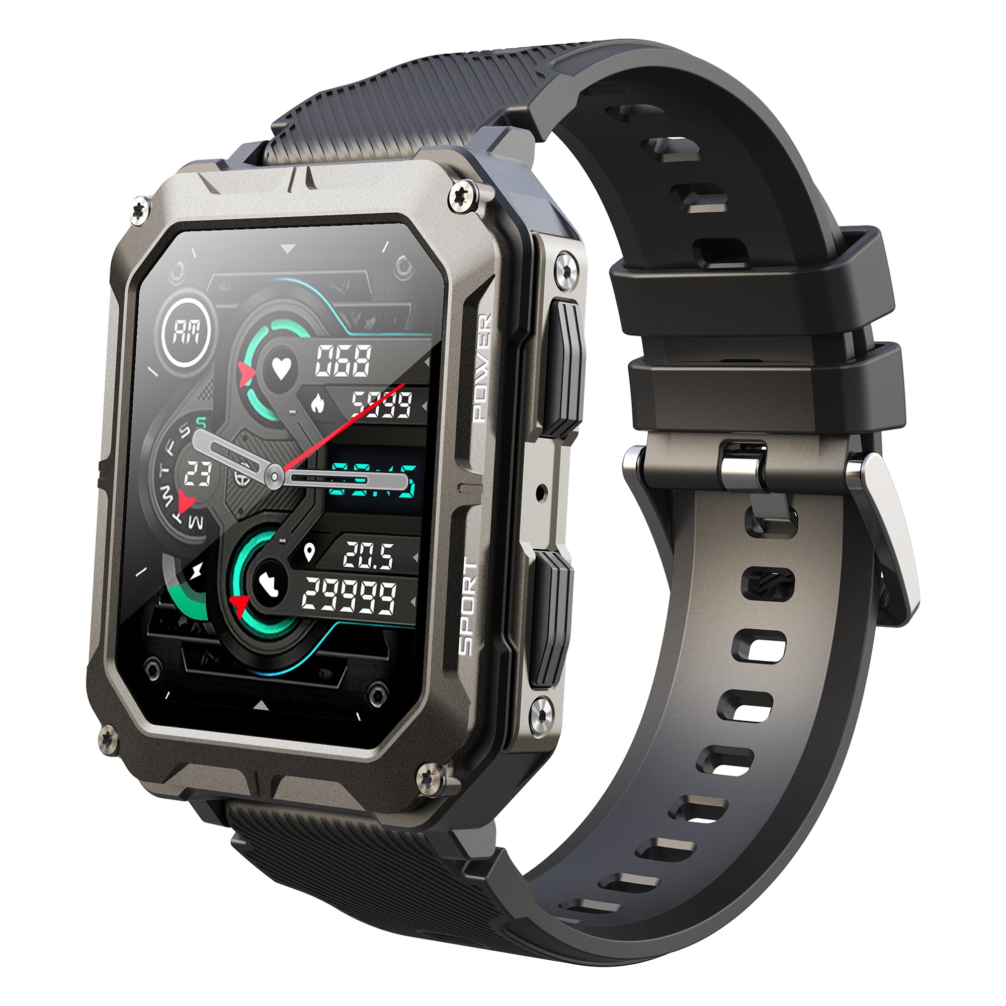 C20 Pro Outdoor Sports Watch 1.83 inch HD Smart Bracelet Support Bluetooth Call Music Playback C20 Pro Outdoor Sports Watch 1.83 inch HD Smart Bracelet Support Bluetooth Call Music Playback